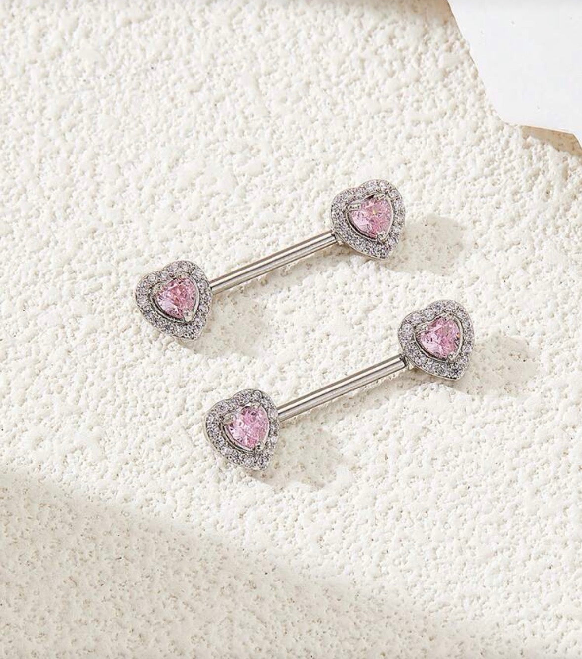 Piercing Nipple Silver Heart