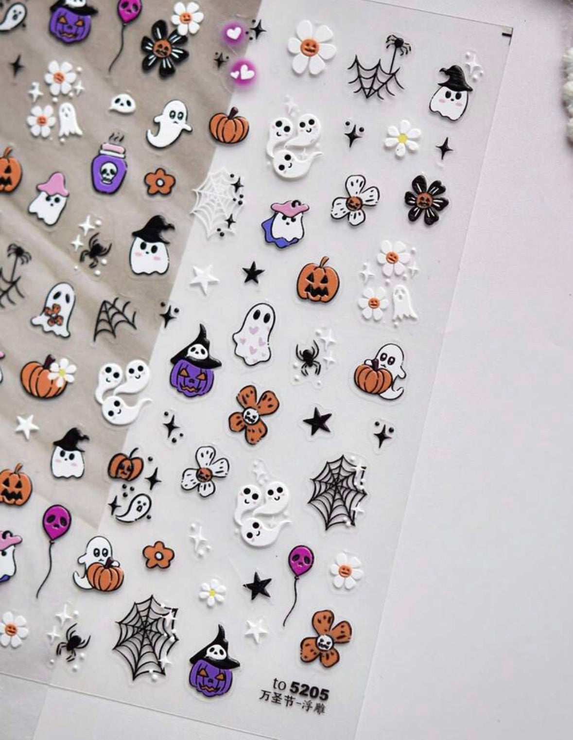 Sticker Uñas Fantasmas