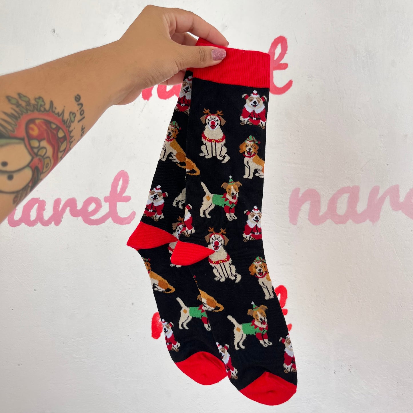 Calcetas Perritos Navideños