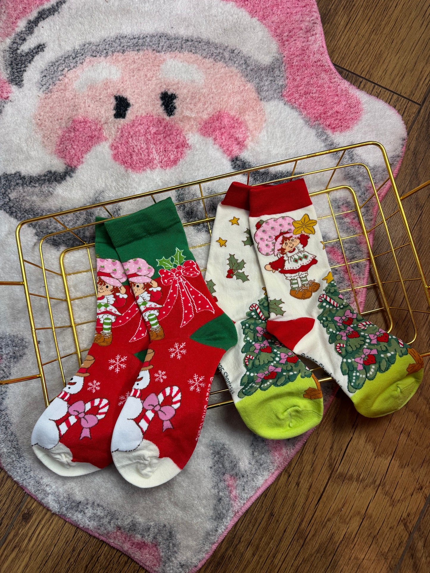 Calcetas Rosita Fresa Navidad