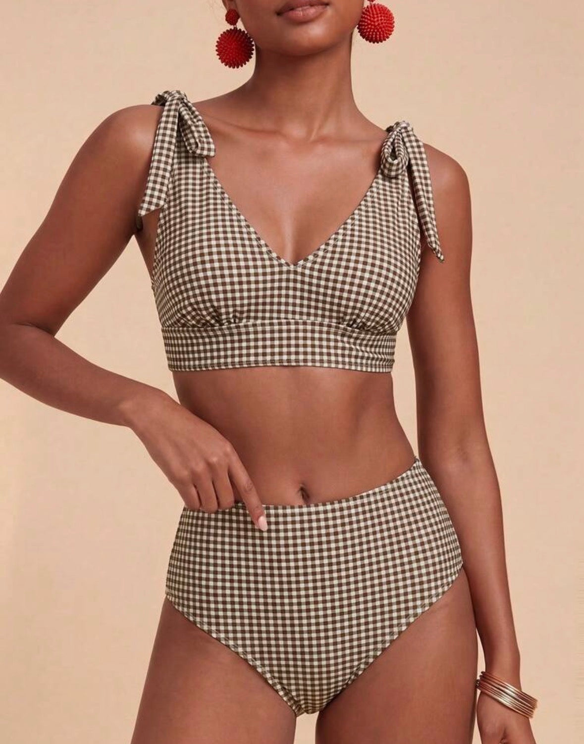 Bikini Cuadros Café