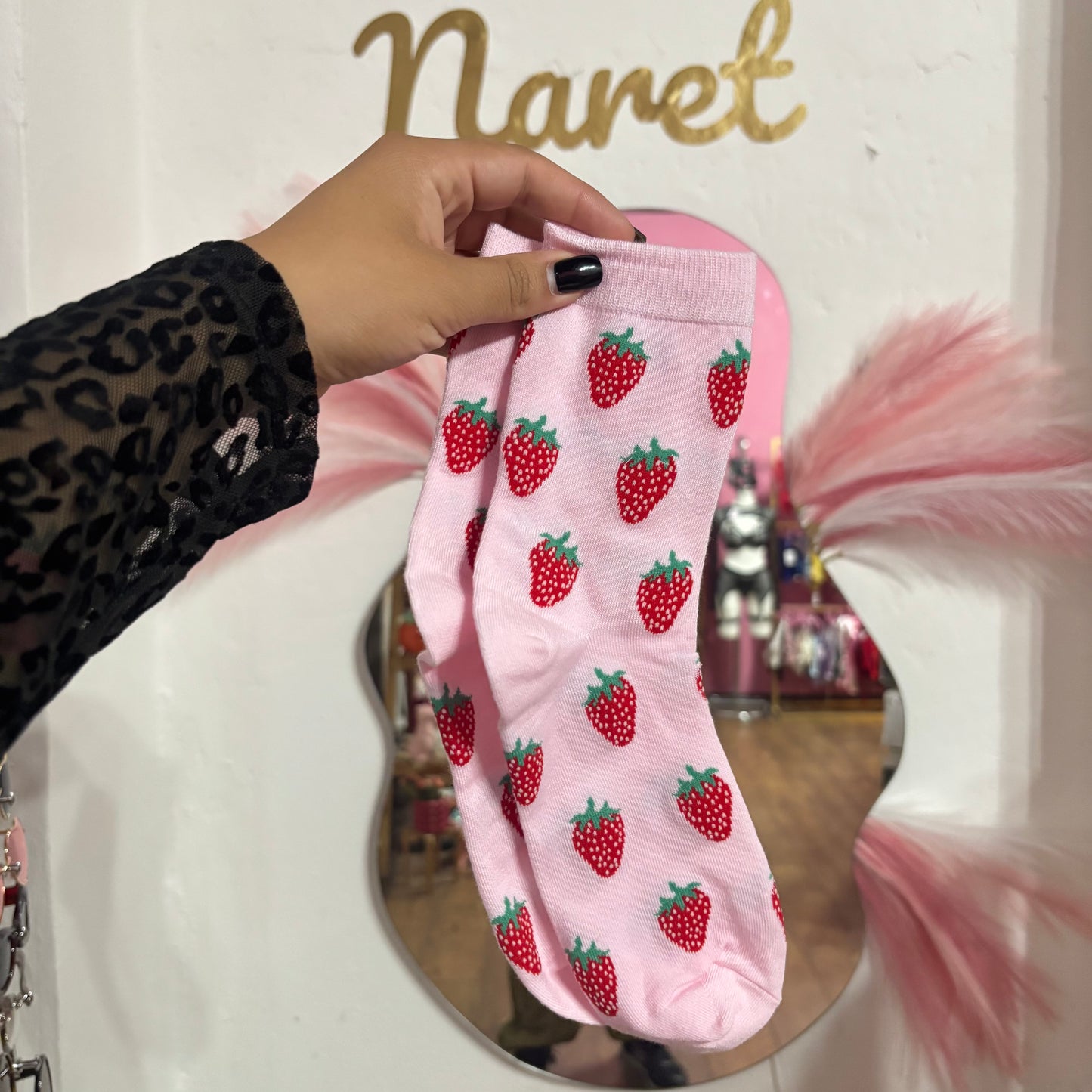 Calcetas Pink Strawberry