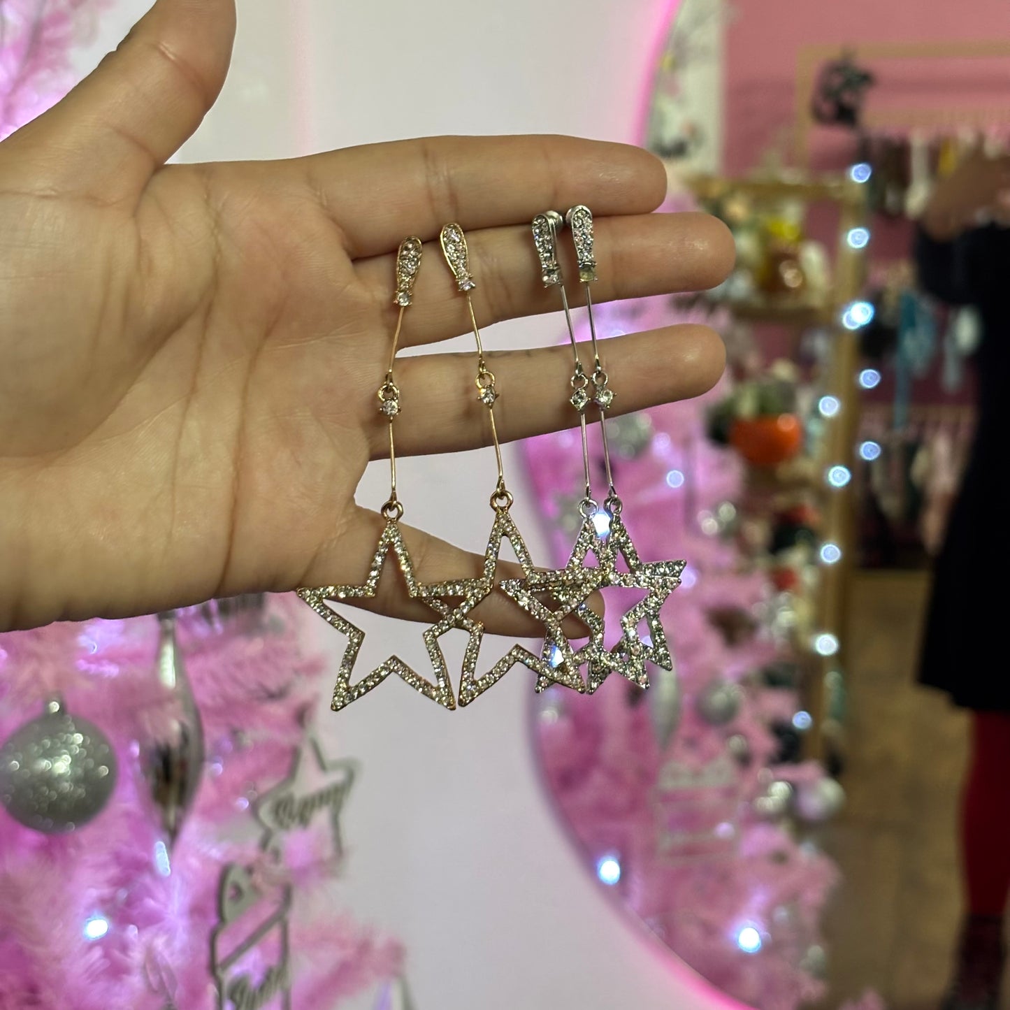 Aretes Estrellas con Brillos