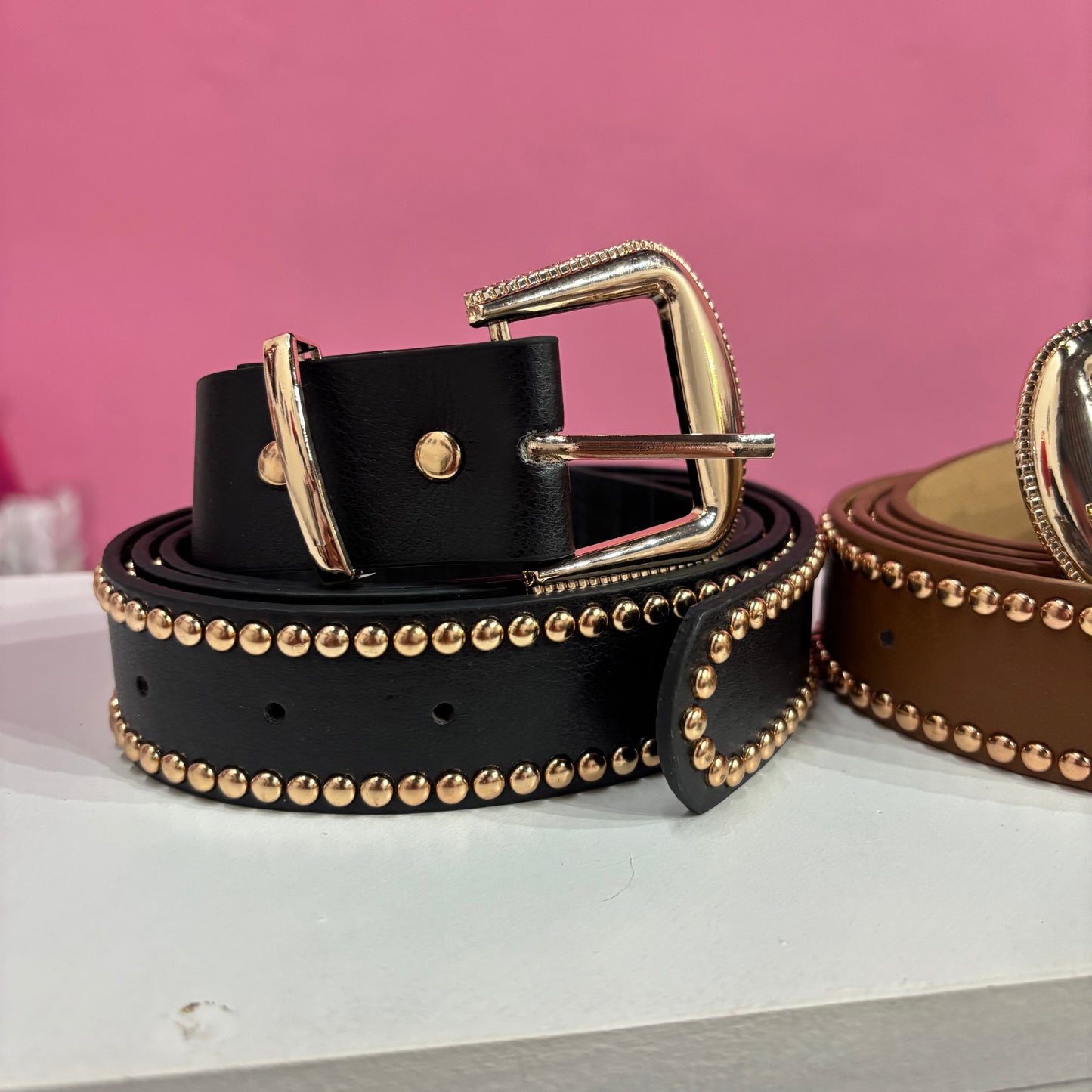 Cinturón Cowboy Estoperoles Dorados