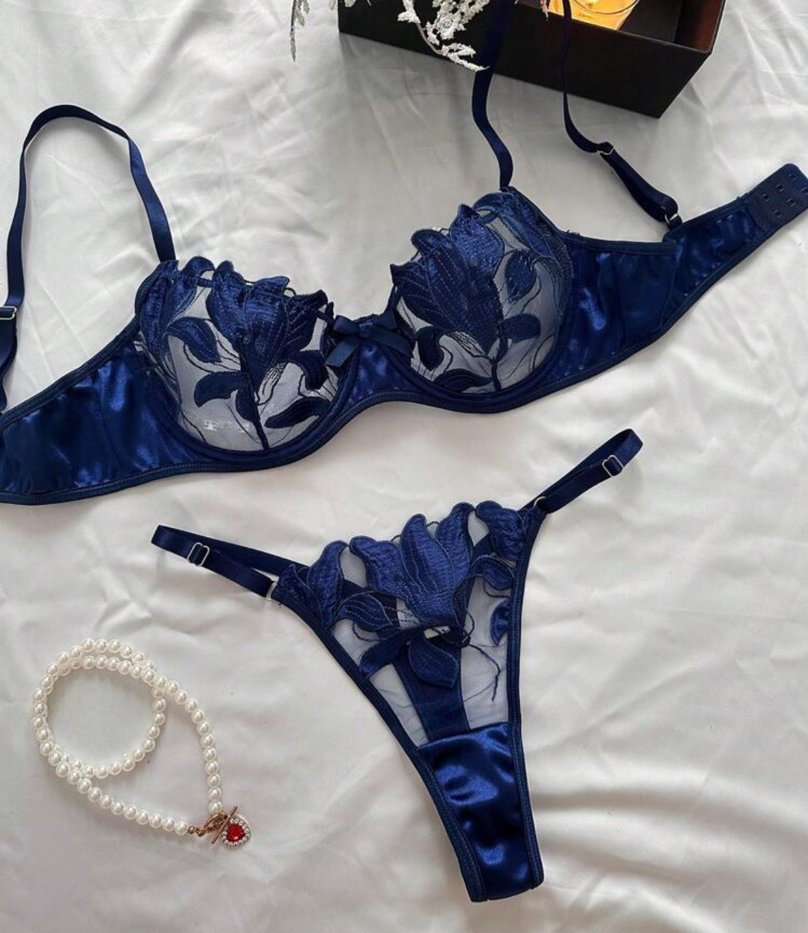 Lencería Wendy Azul