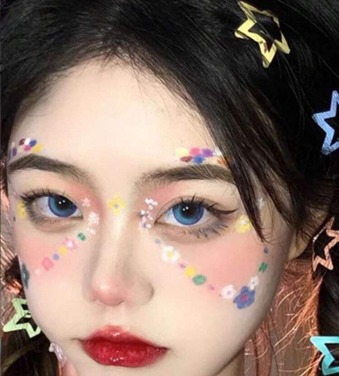 Clip Hair Estrellas de Colores