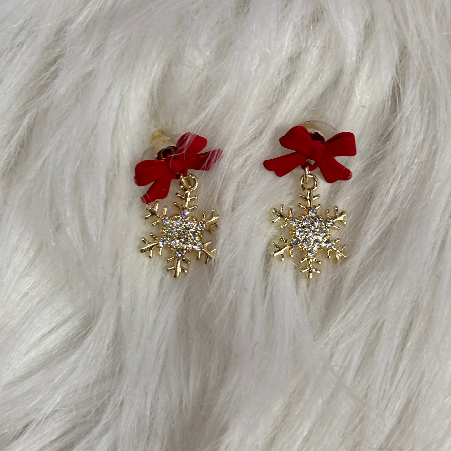 Aretes Copos de Nieve y Moños