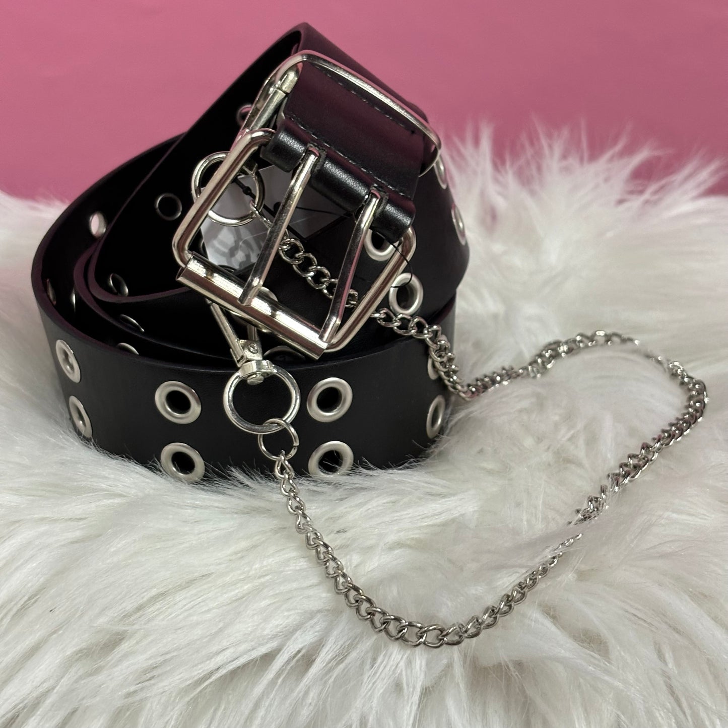 Cinturón Double Holes con Cadena