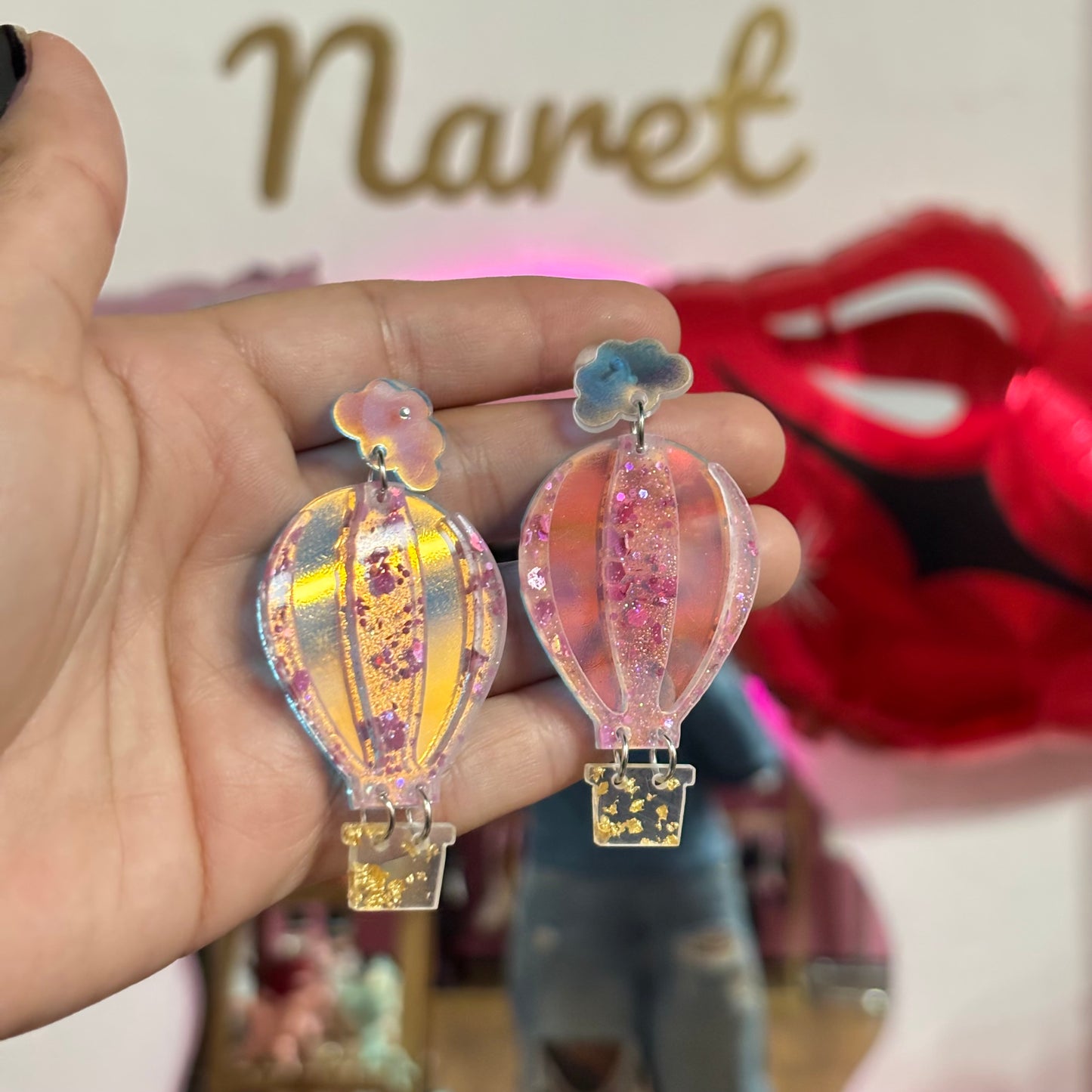 Aretes Globo Aerostático Acrílico