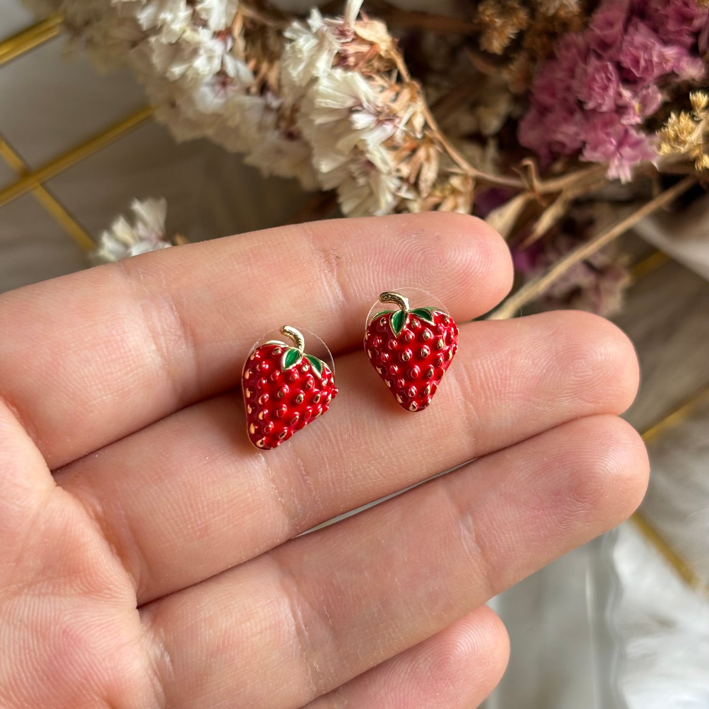 Aretes Mini Fresas