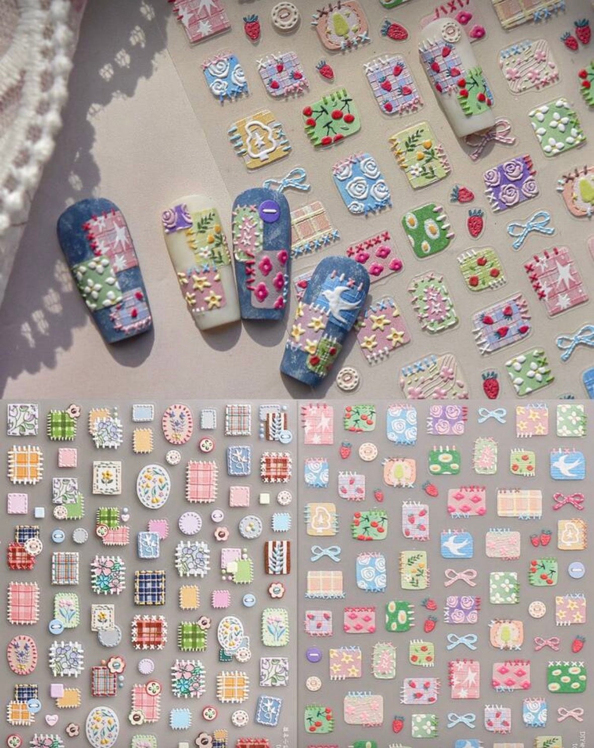 Stickers Uñas Colores