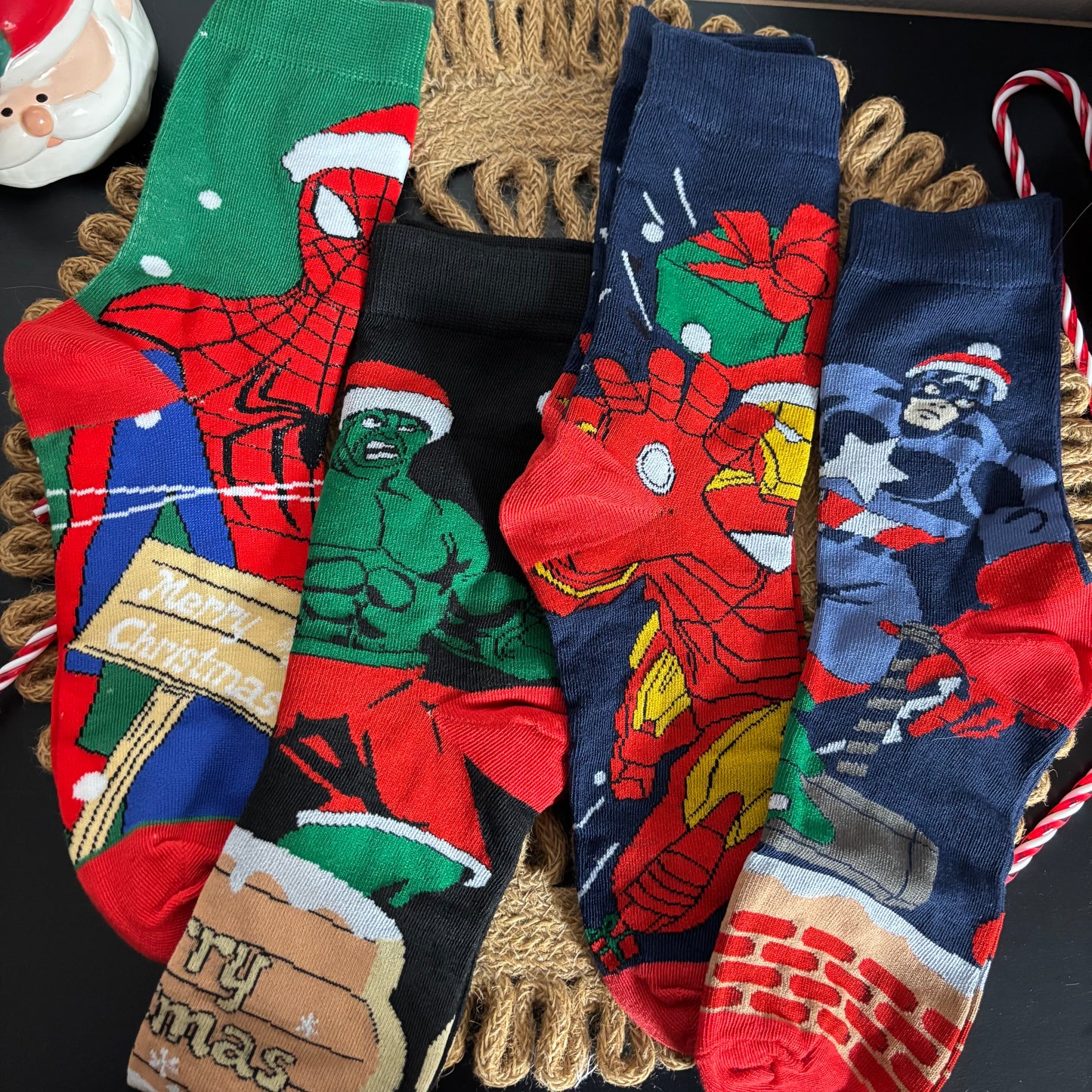 Calcetas Spiderman Navidad
