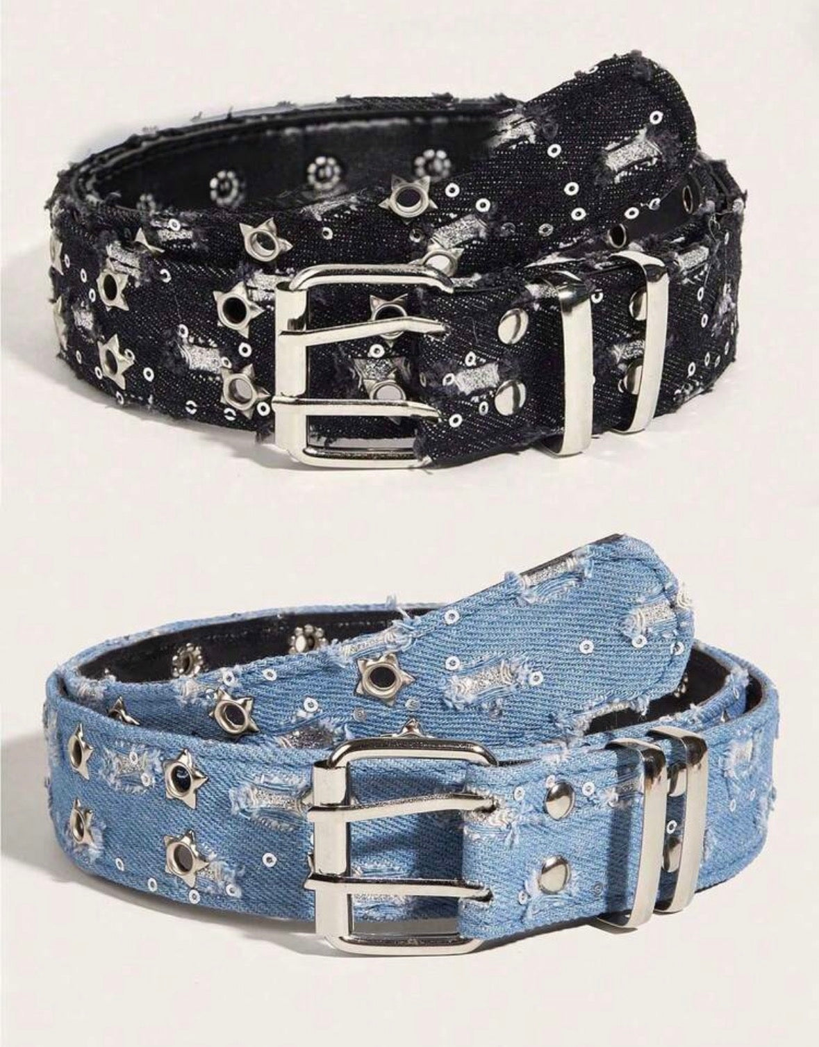Cinturón Denim Estrellas