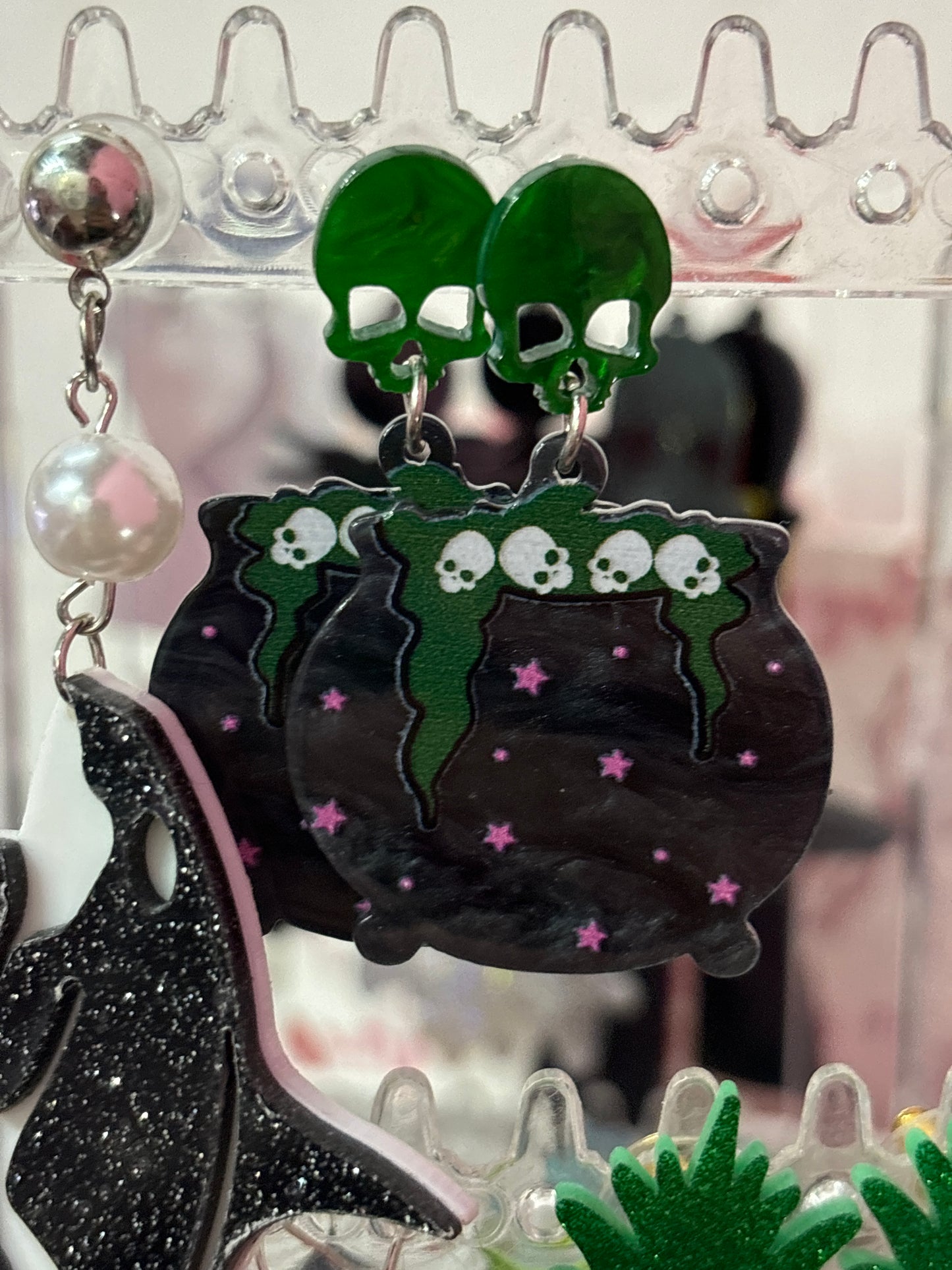 Aretes Caldero Acrílico