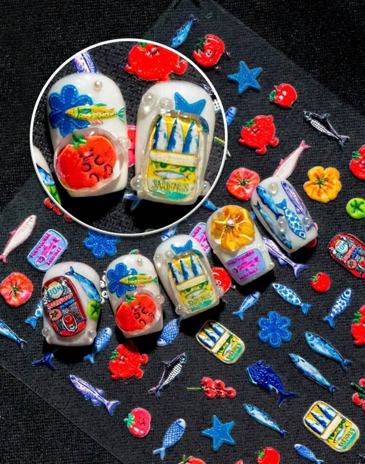 Stickers Uñas Sardinas