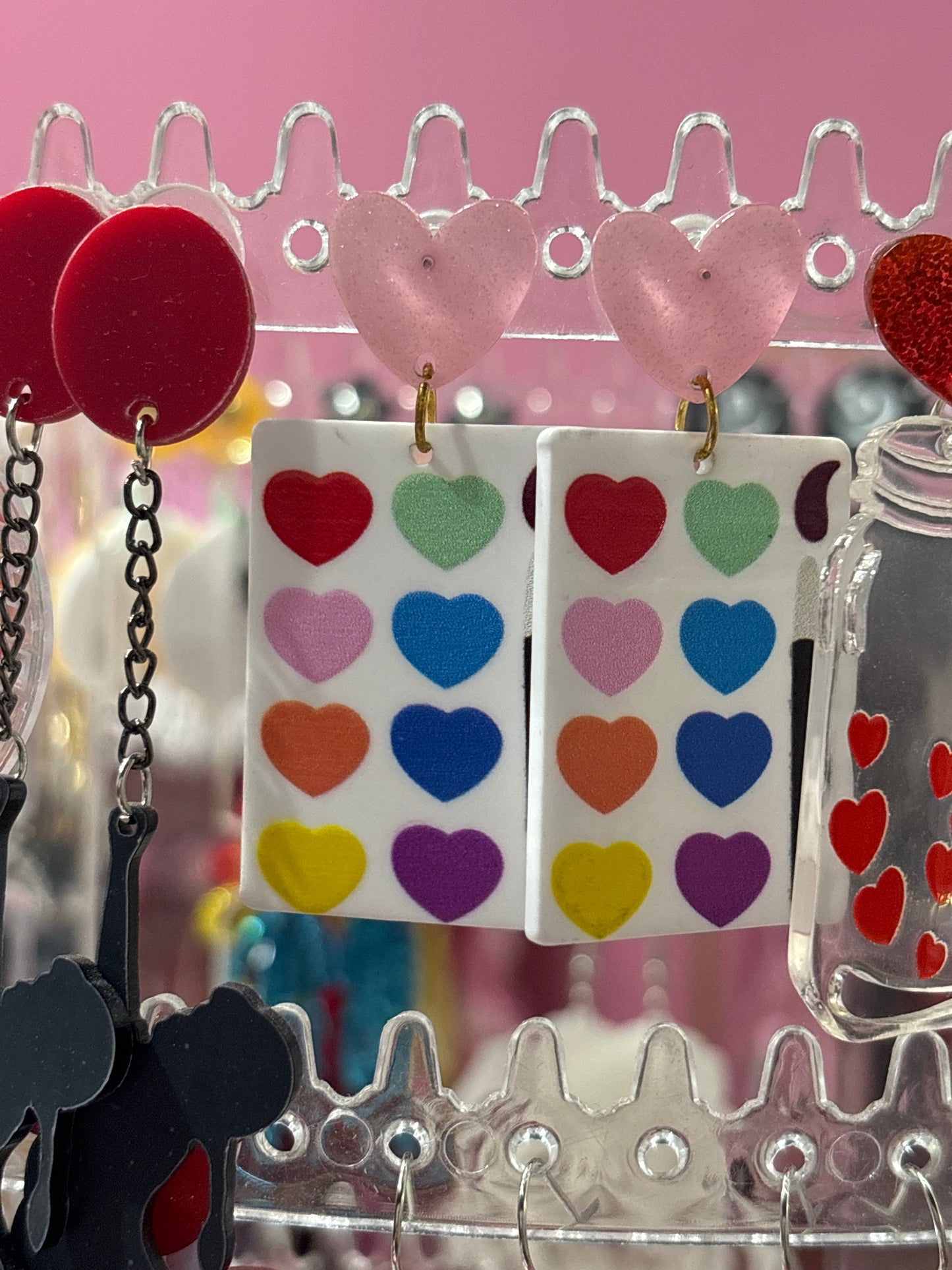 Aretes Acuarela Acrílico