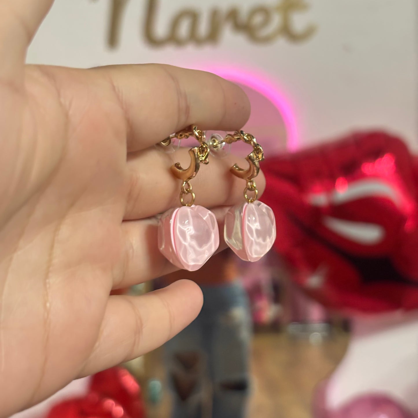 Aretes Gema Corazón