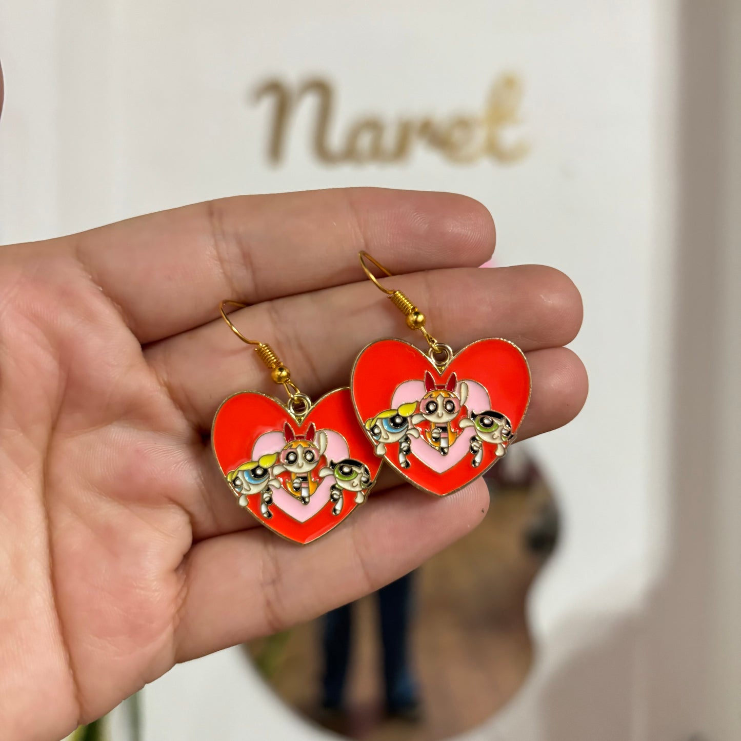 Aretes Chicas Superpoderosas Corazón