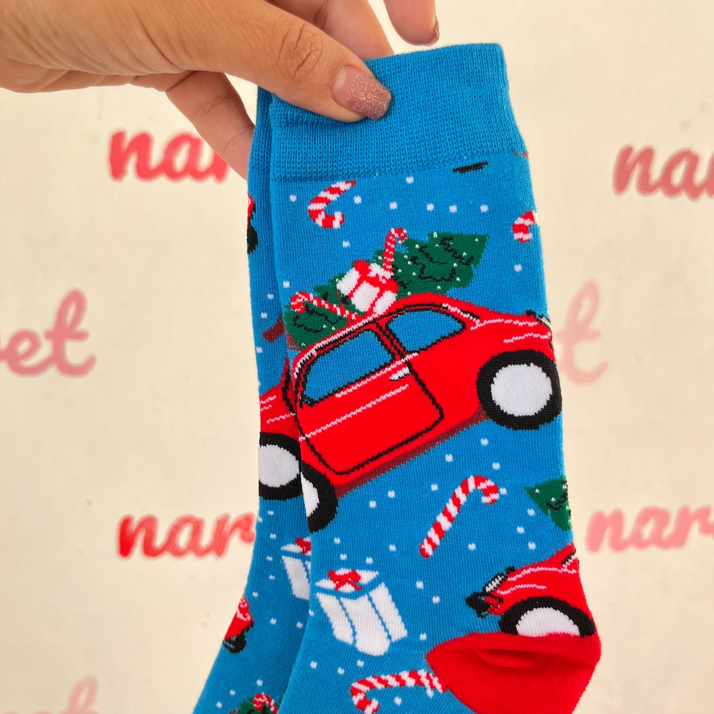 Calcetas Carro Navideño