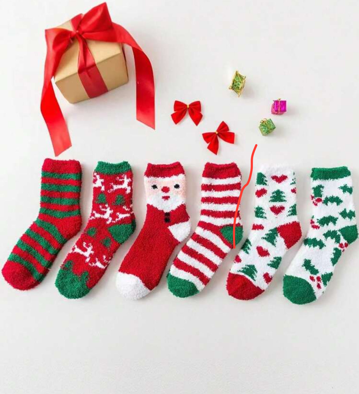 Calcetas Navideñas Afelpadas