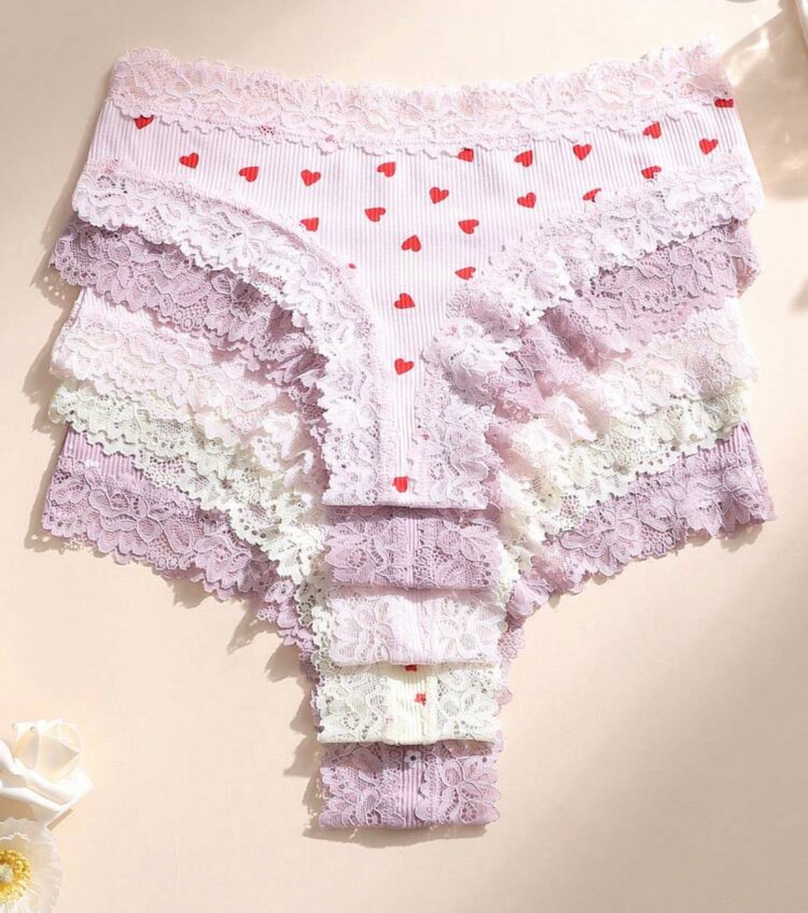 Pantaleta Pastel Corazones