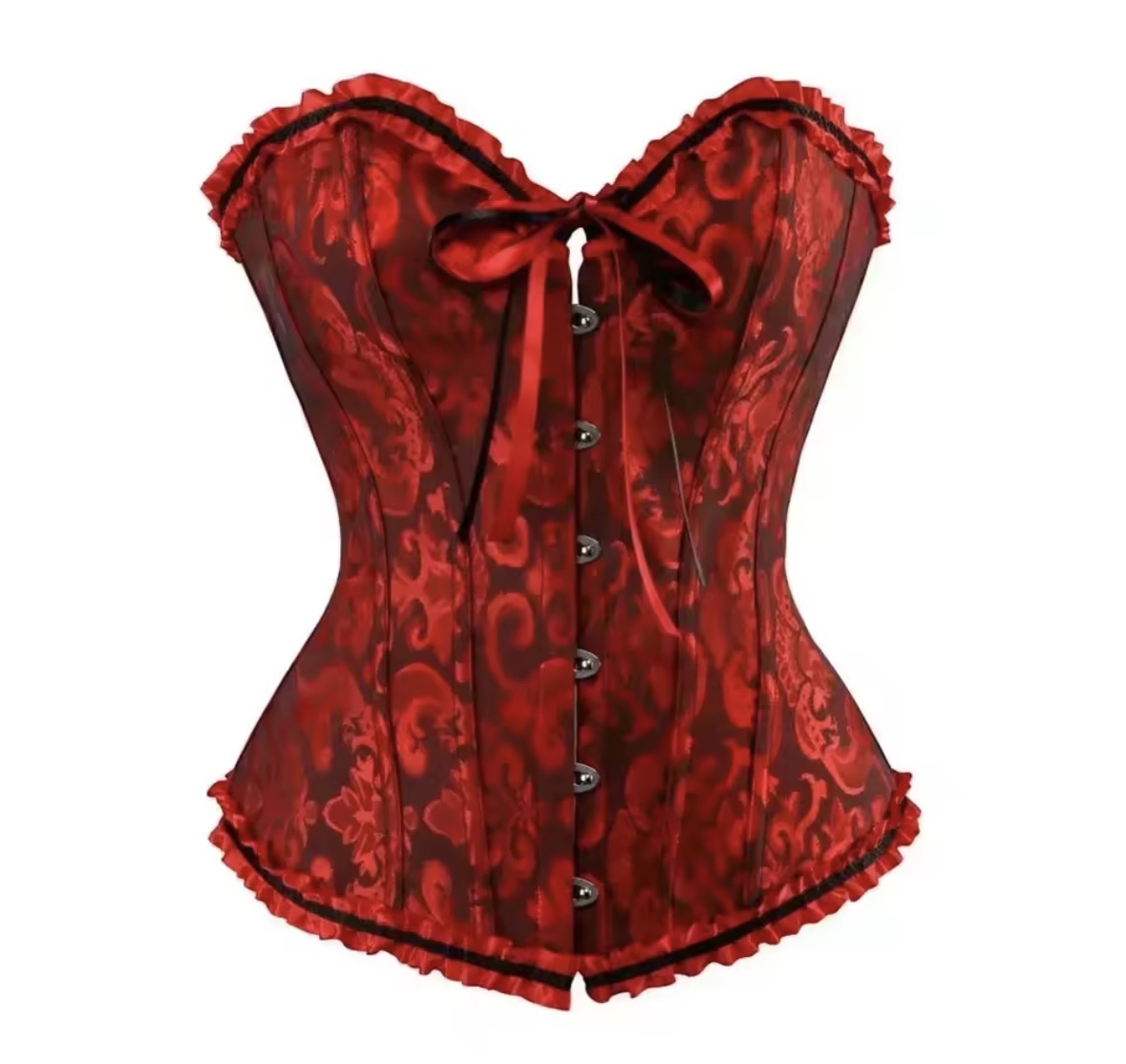 Corset Palacio Rojo y Negro