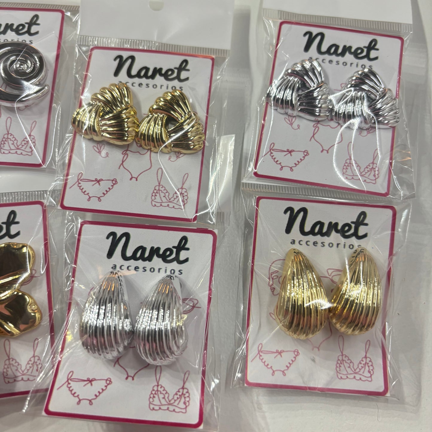 Aretes Gold&Silver