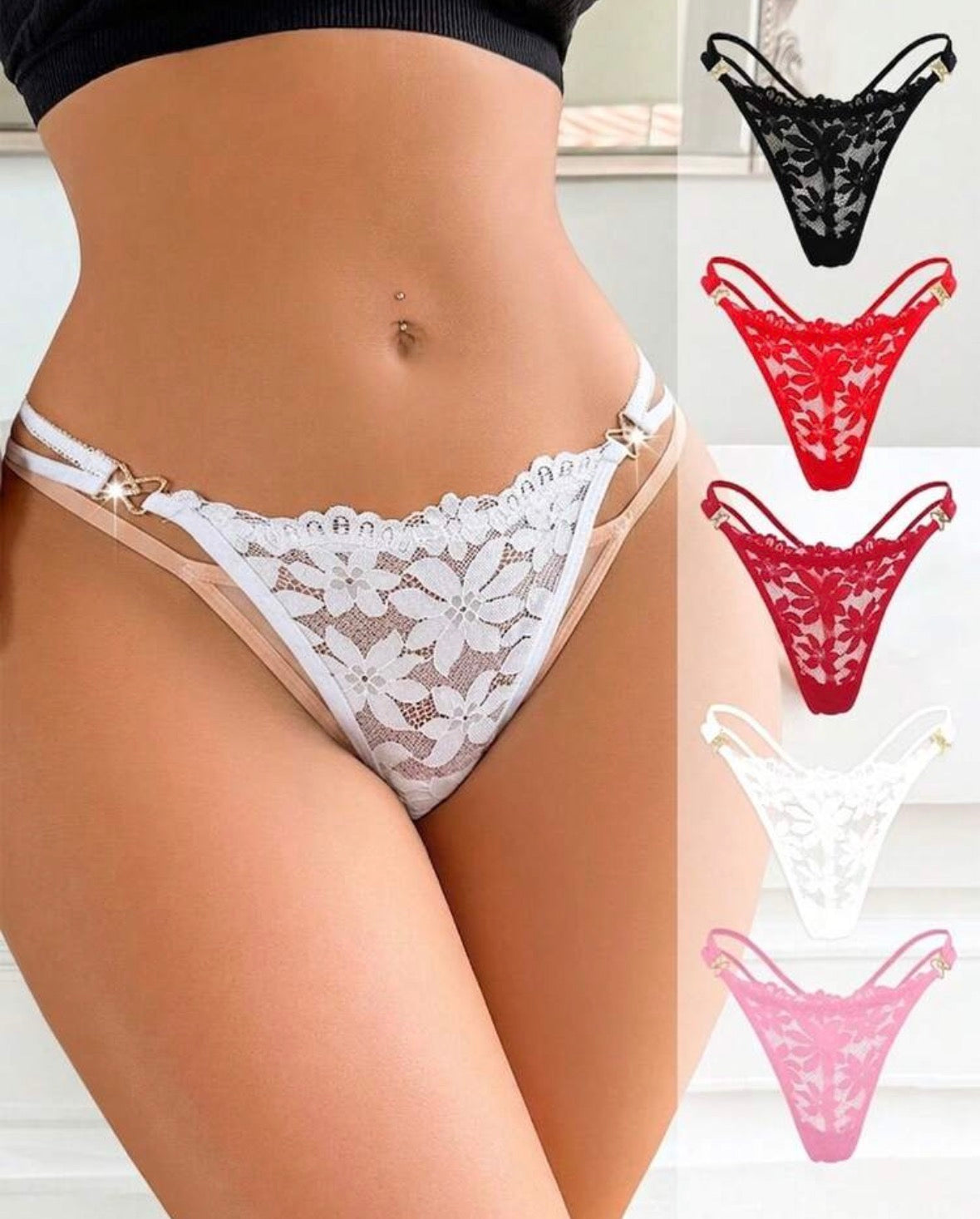 Tangas Encaje Floral