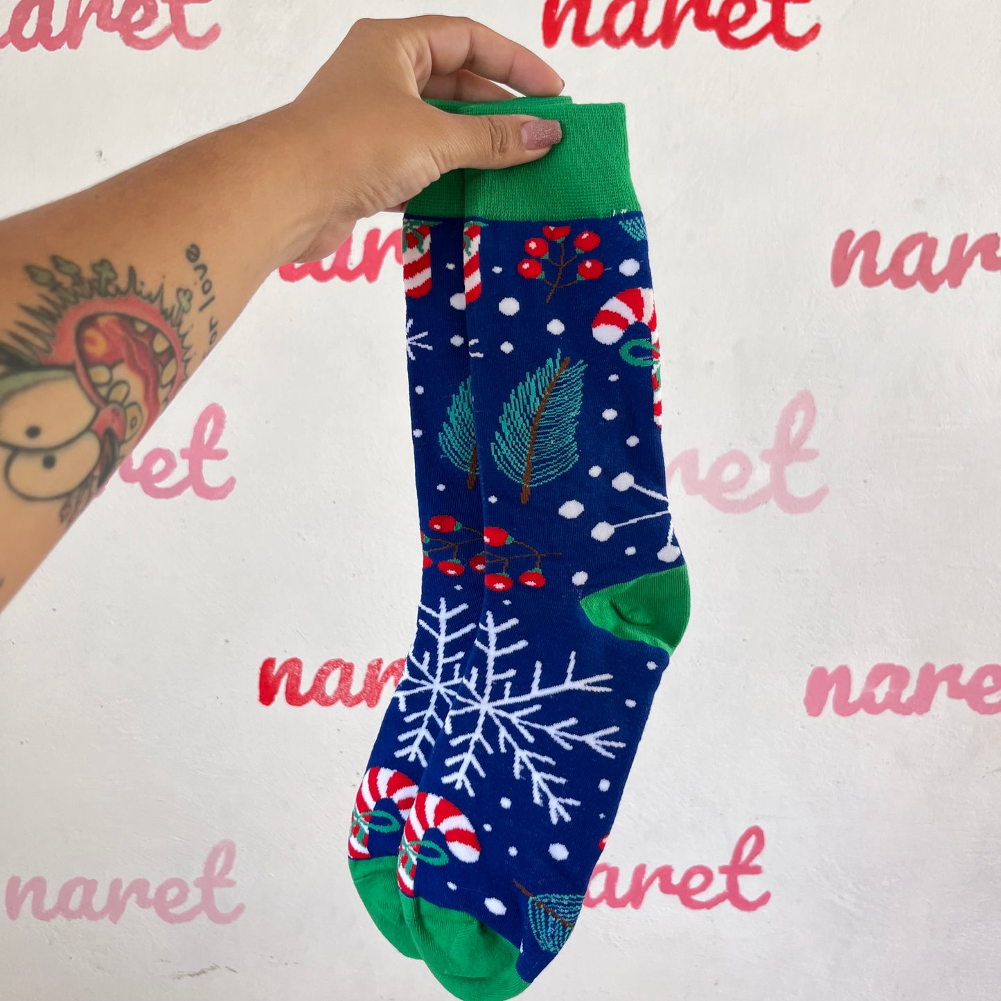 Calcetas Caramelos Navideños
