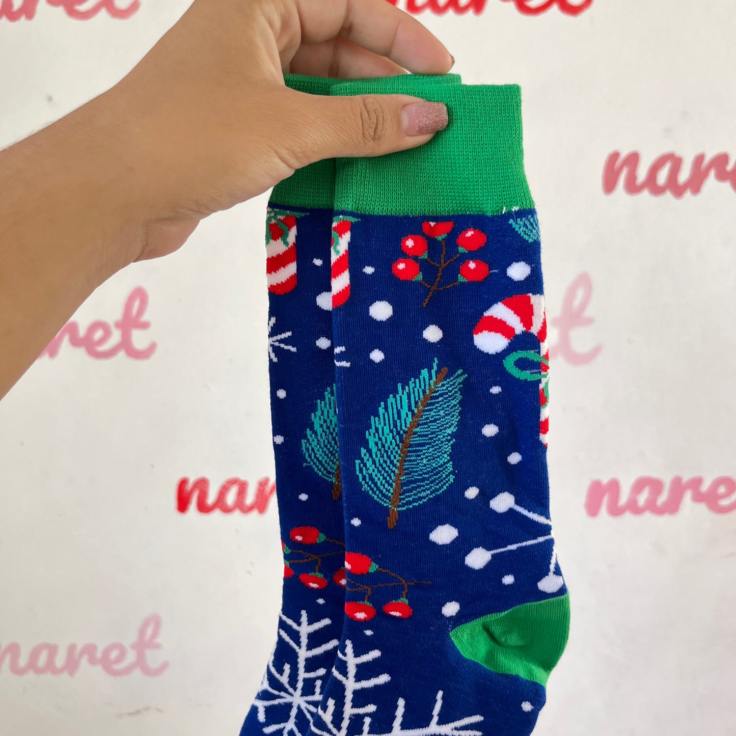 Calcetas Caramelos Navideños