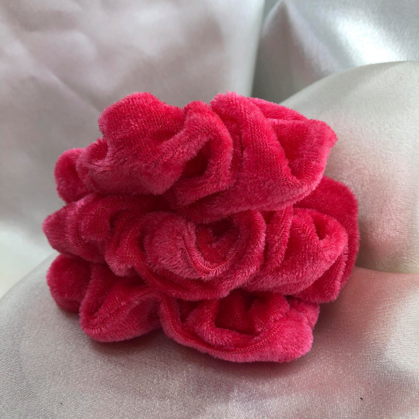 Scrunchie Velvet Rosa