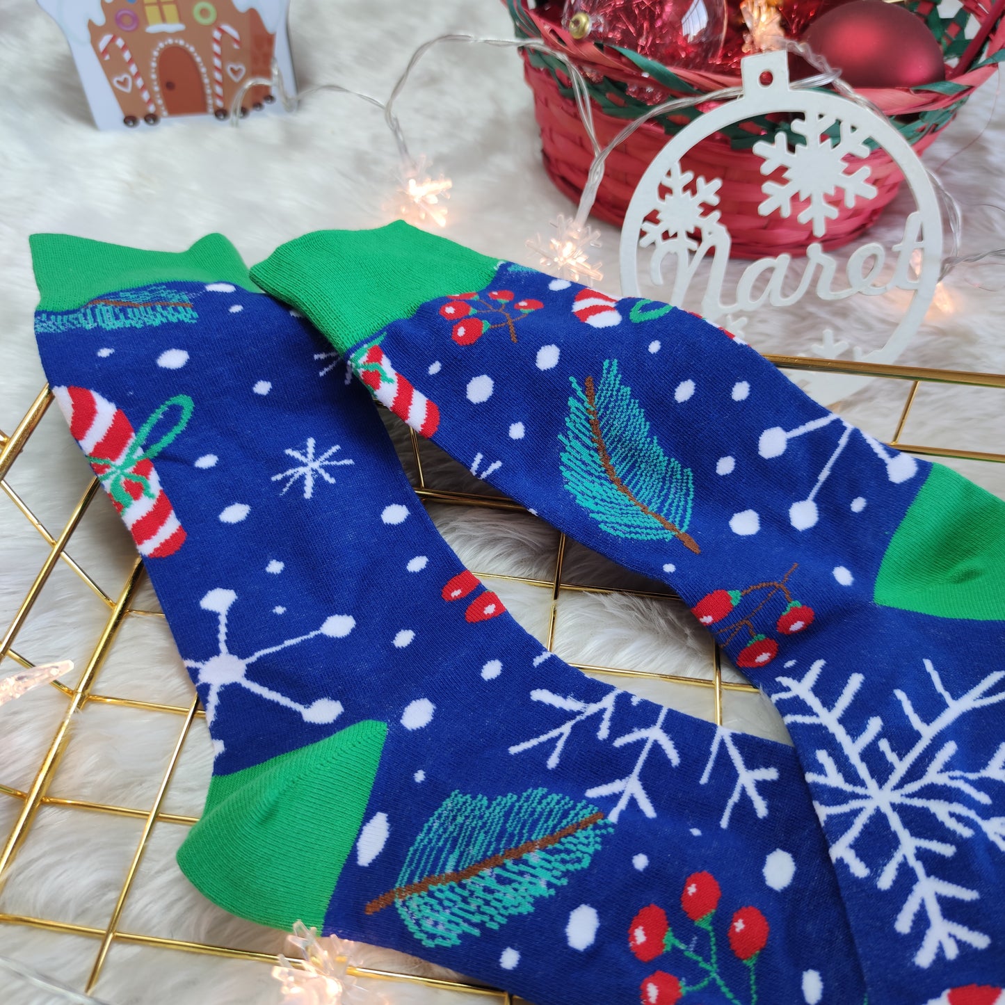 Calcetas Caramelos Navideños