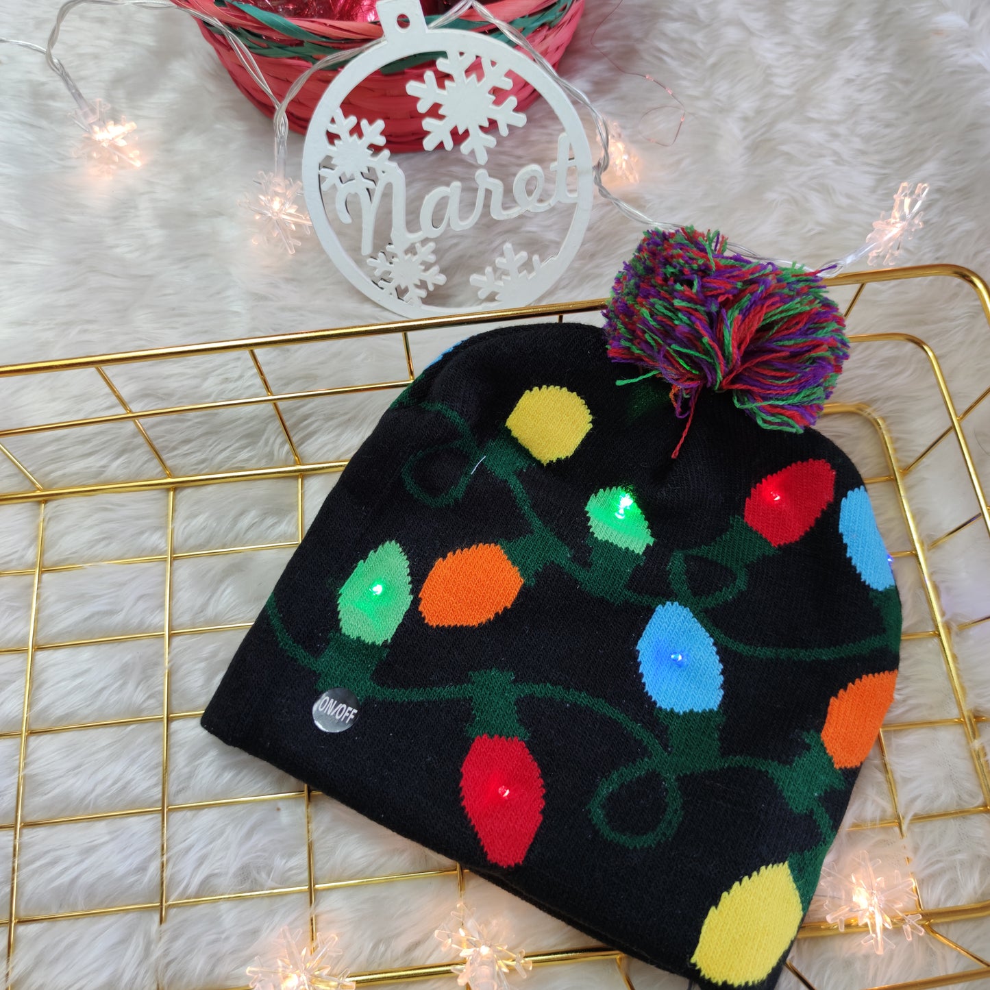 Gorro de Navidad con Luces