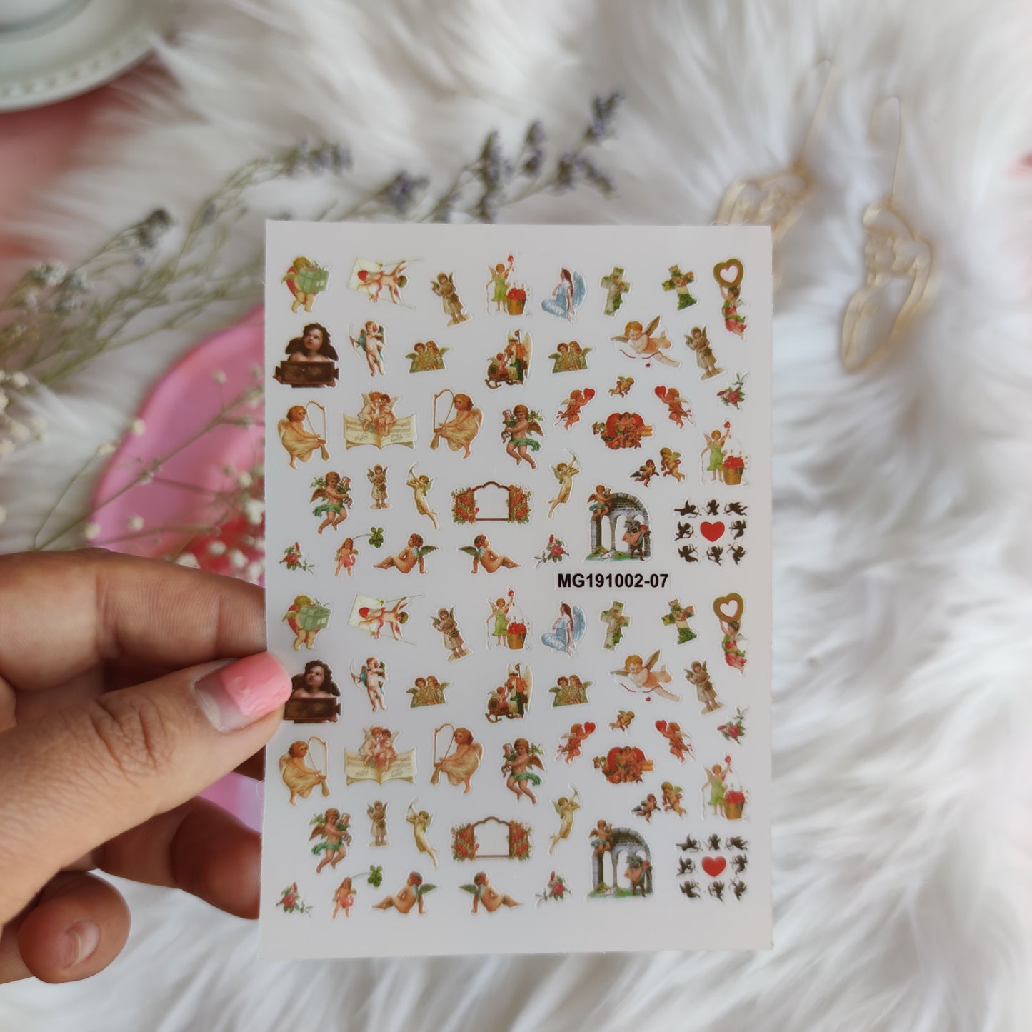 Stickers Uñas Querubin