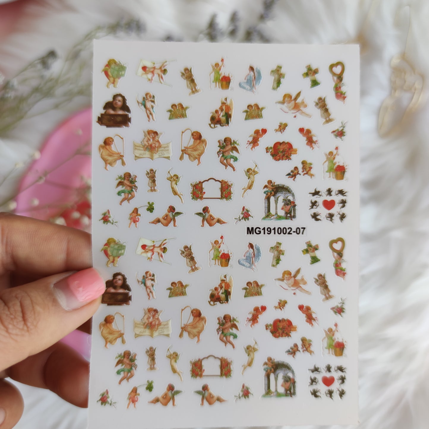 Stickers Uñas Querubin