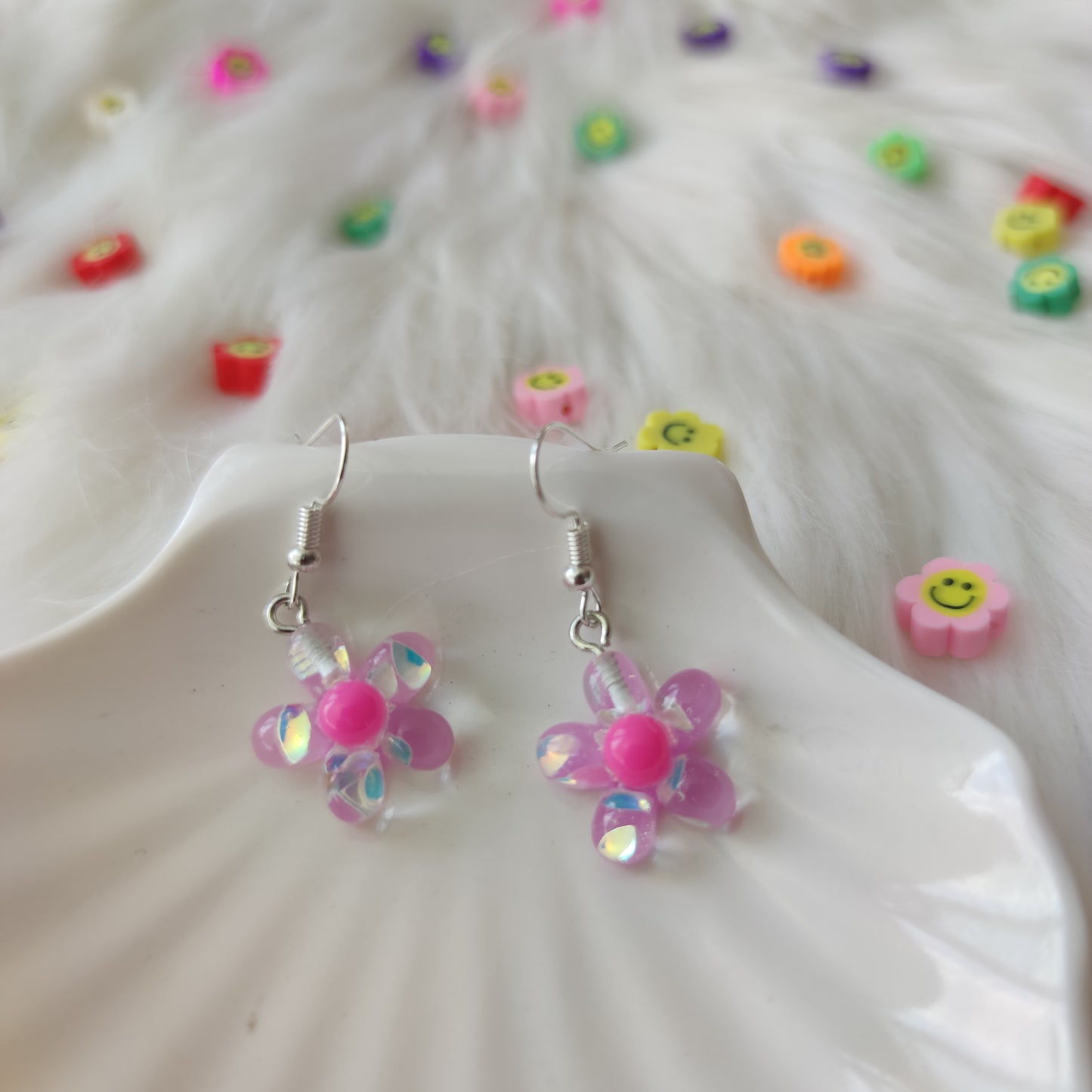 Aretes Daisy Rosa Tornasol