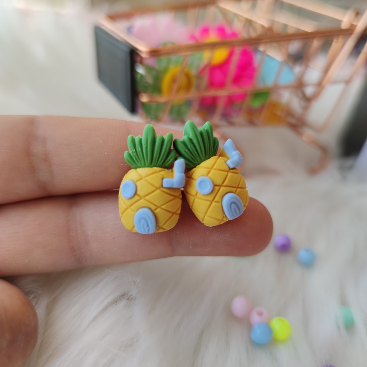 Aretes Piña Bob Esponja