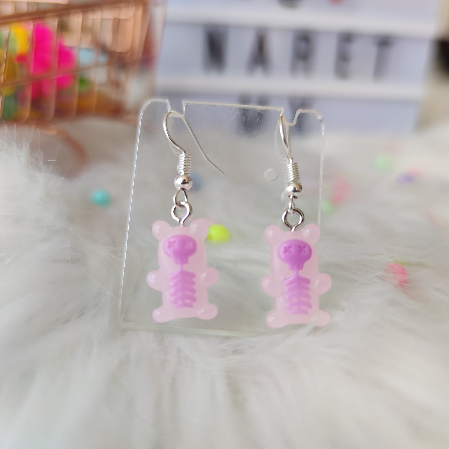 Aretes Panditas Esqueleto