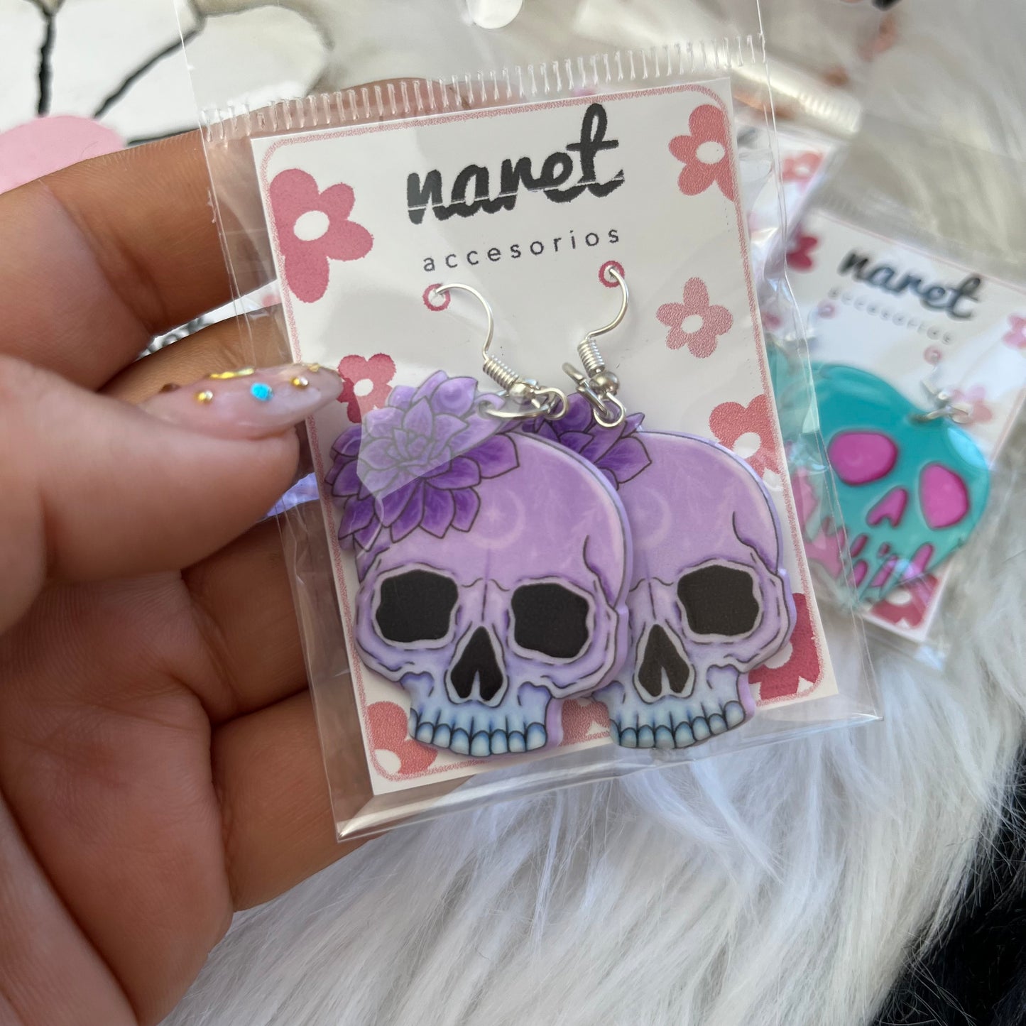 Aretes Purple Halloween