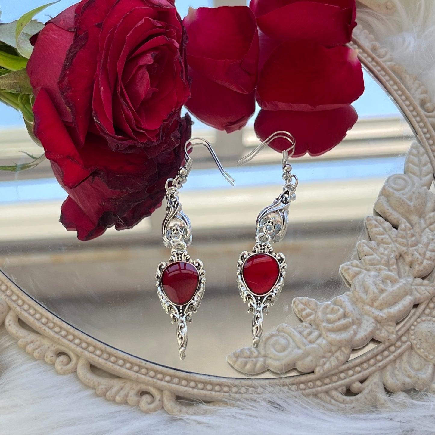 Aretes Espejo Gótico