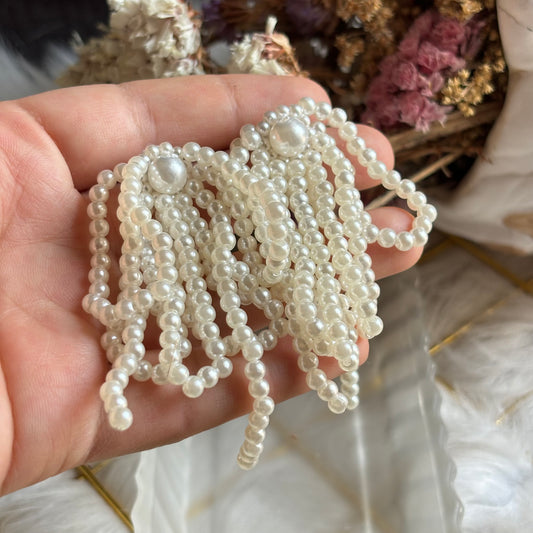 Aretes Moños de Perlas
