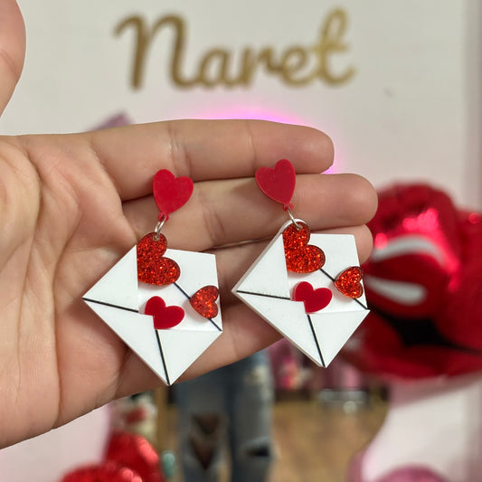 Aretes Cartas de amor