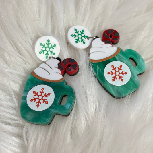 Aretes Latte Navideño