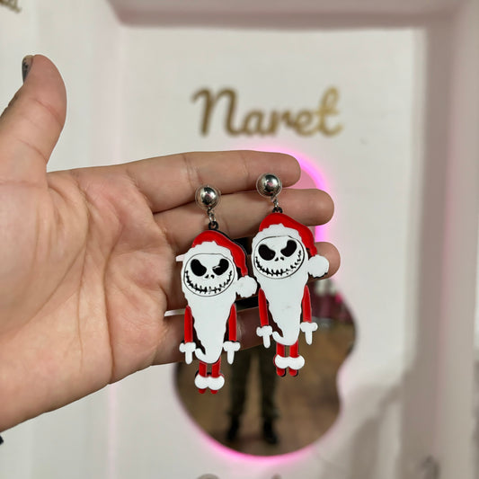 Aretes Jack Santa Claus Acrilico