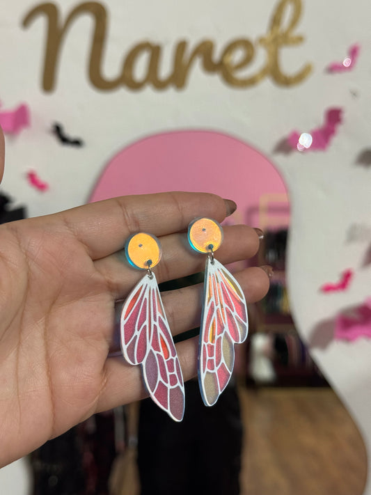 Aretes Libélula Acrilico