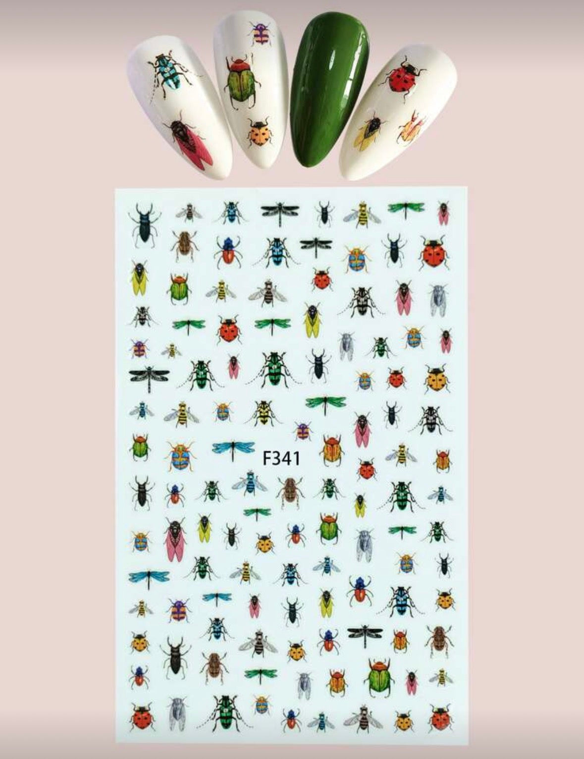 Stickers Uñas Insectos