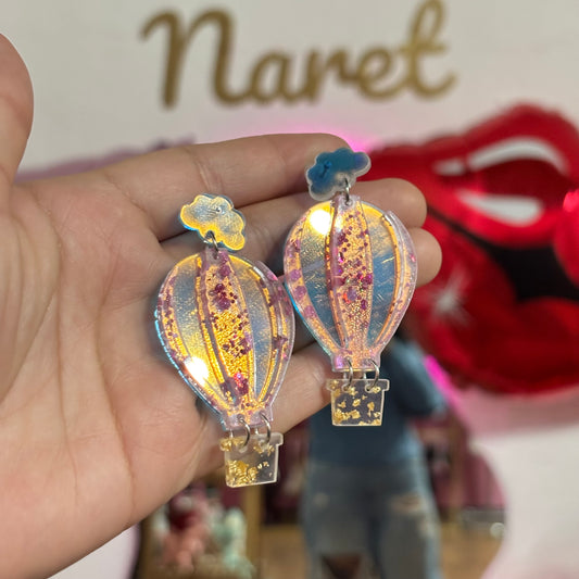 Aretes Globo Aerostático Acrílico