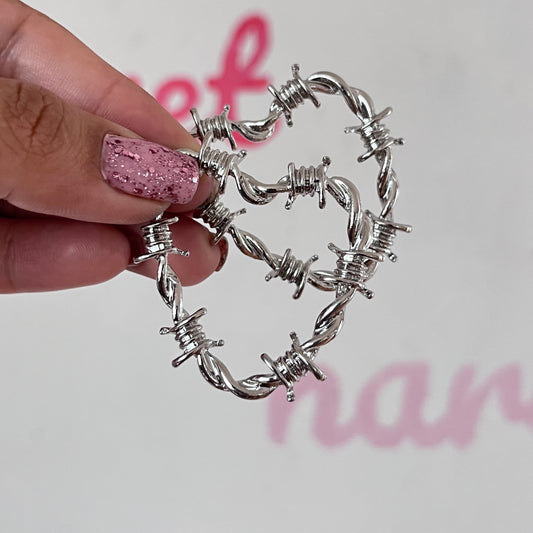 Arracadas Corazón Púas
