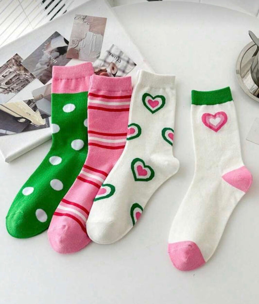 Calcetas San Valentín Verdes