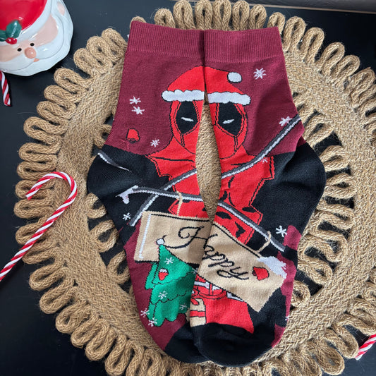 Calcetas Deadpool Navidad